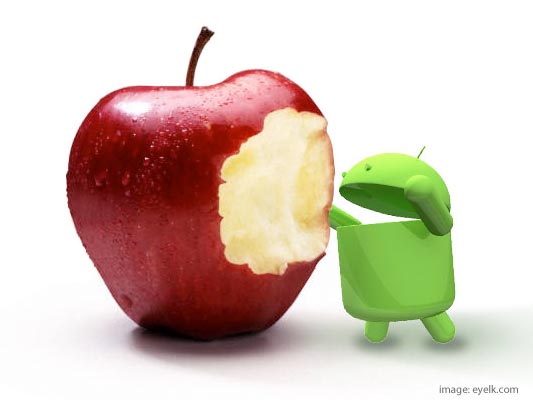 slika 1 Bitka Titana: Android vs. iOS 