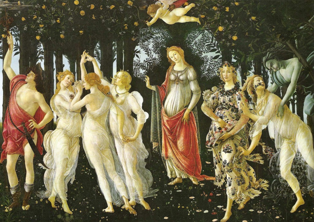 botticelli primavera 1024x726 Rinascimento: Sandro Botticelli (1444/5 1510)