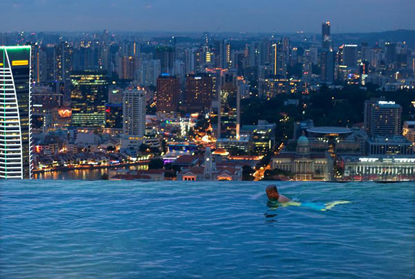 skypark marina bay sands hotel macau infinity pool Bazeni koji se stapaju sa horizontom