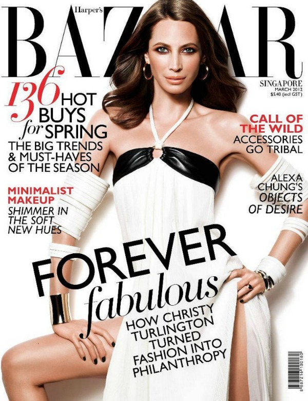 Christy Turlington Harpers Bazaar 1 “Harpers Bazaar Singapore”: Večno mlada Christy Turlington