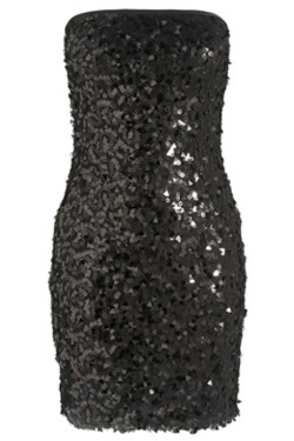 Black Bandeau Sequin Dress Stil dana: Lauren Conrad