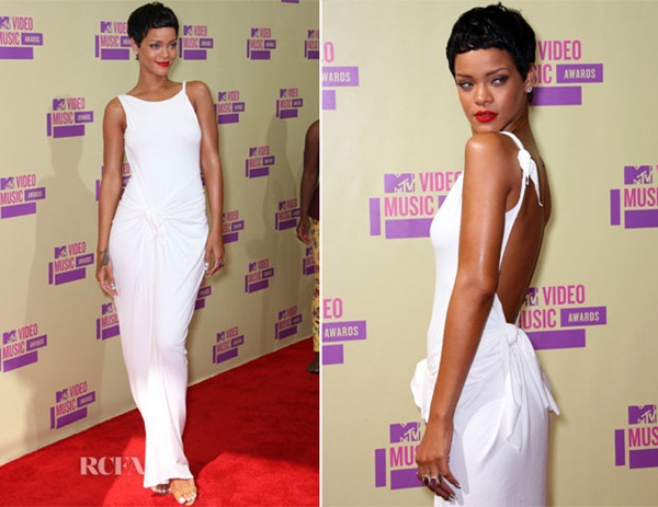 Rihanna In Adam Selman 2012 MTV Video Music Awards Fashion Police: Video Music Awards 