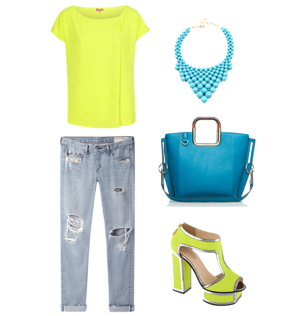 Look41 Look of the Day: Neon i teksas 