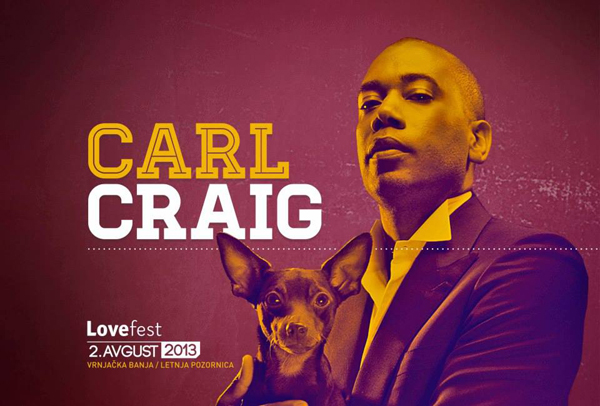 Carl Craig Lovefest od 1. do 3. avgusta u Vrnjačkoj Banji 