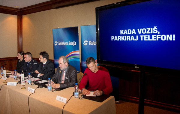 Ivana Spanovic Slobodan MalesicPredrag Culibrk prof. dr Milan Vujanic i Emir Bekric Telekom Srbija: Kada voziš, parkiraj telefon! 