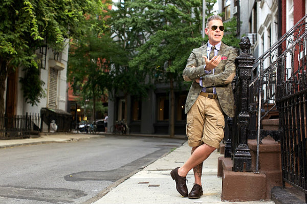 menswear nick wooster street style fashion inspiration army beige 001 Street Style zvezda: Nik Vuster