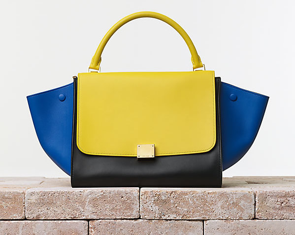 Celine Trapeze Handbag in Smooth Calfskin Sunflower Trend alarm: Šarene tašne Céline 