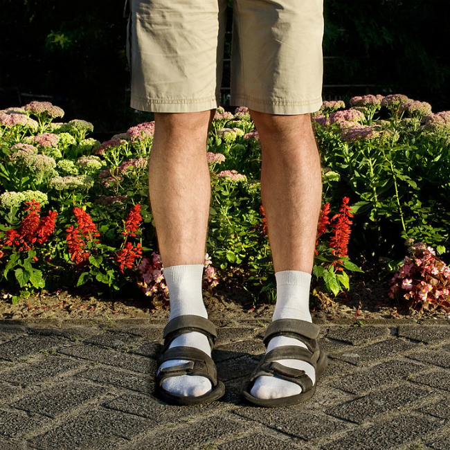 Socks Sandals Modni promašaji kod muškaraca 