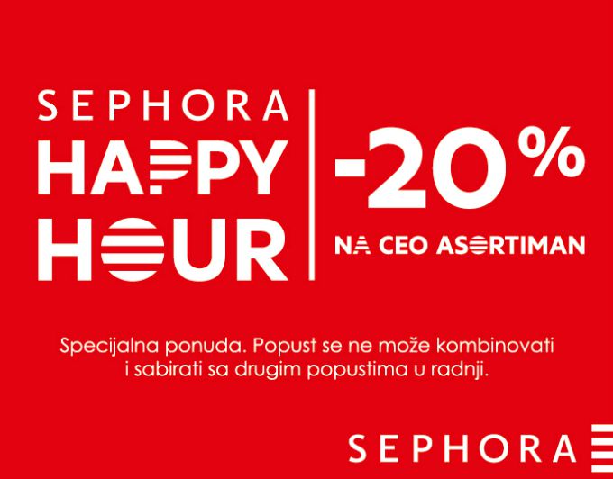 sephora happy hours 1 Svi volimo Happy Hours u radnjama Sephora!