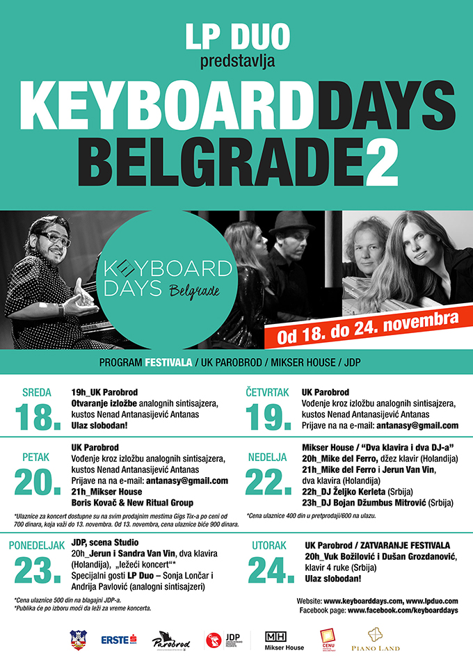 plakat LP Duo predstavlja Keyboard Days Belgrade 2