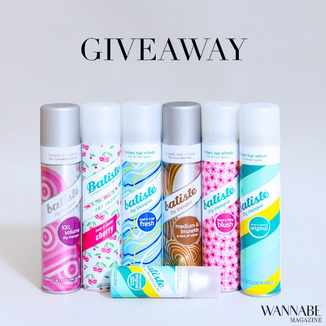 batiste giveaway1 Giveaway: Osvoji SJAJNE Batiste suve šampone!