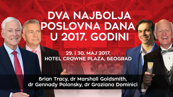 Brian Tracy event 2 Dva najbolja poslovna dana u Beogradu uz Brajana Trejsija i Maršala Goldsmita