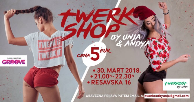 Twerkshop 1 Twerk radionica u Beogradu Twerkshop by Andya & Unja