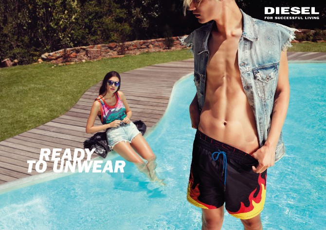 DIESEL SS18 UNWEAR SPREAD Pool Diesel lansirao novu ironičnu letnju kampanju