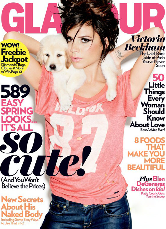 victoria beckham glamour magazine cover march 2010 Naslovnice koje su obeležile 2010. godinu
