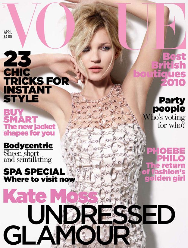 Vogue April 2010 Kate Moss Naslovnice britanskog Vogue a u 2010. 