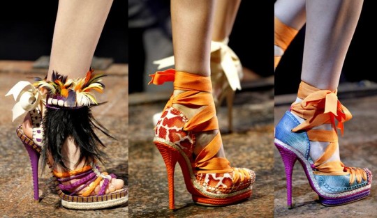 christian dior ballerina heels spring summer triplet 2011 Kako nastaju modni trendovi
