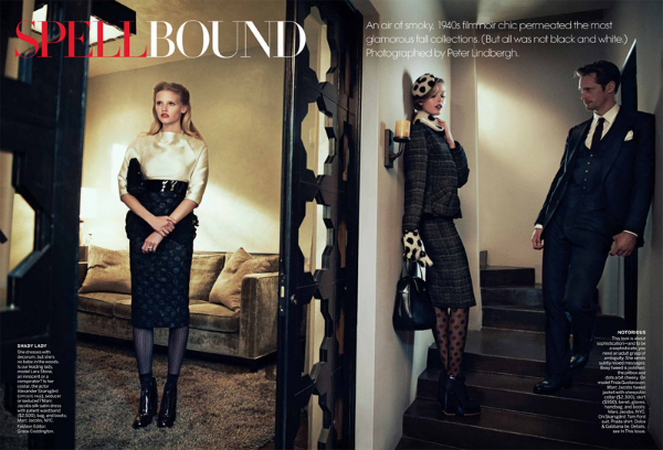 SpellBound 1 Lara Stone i Frida Gustavsson za Vogue US jul 2011. 
