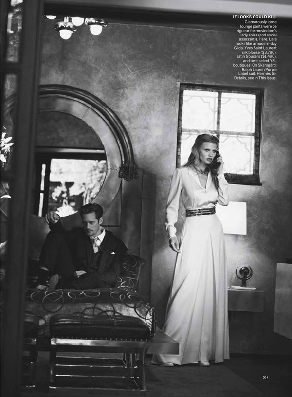 SpellBound 2b Lara Stone i Frida Gustavsson za Vogue US jul 2011. 