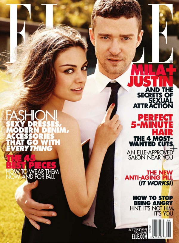 Slika 110 Mila Kunis i Justin Timberlake za “Elle US” avgust 2011.