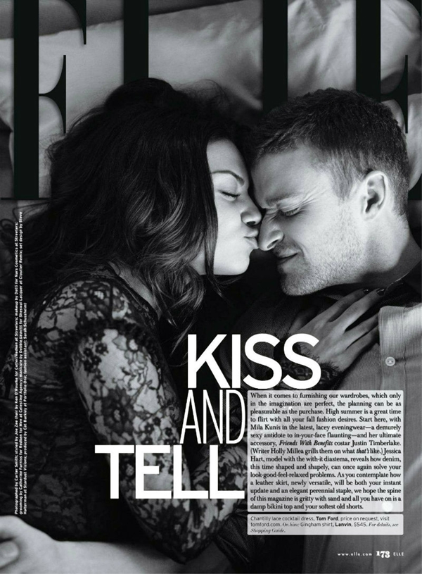 Slika 210 Mila Kunis i Justin Timberlake za “Elle US” avgust 2011.