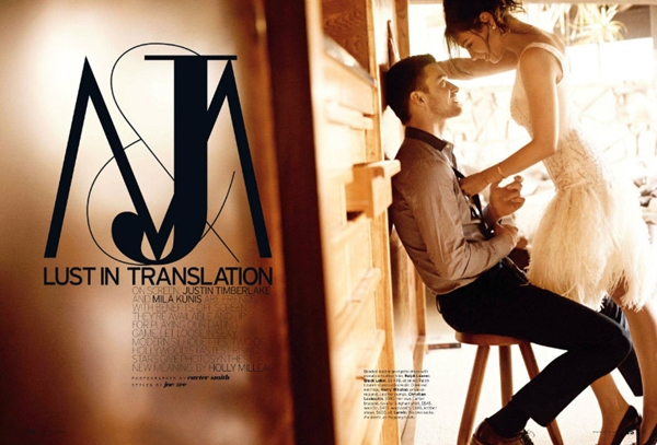 Slika 310 Mila Kunis i Justin Timberlake za “Elle US” avgust 2011.