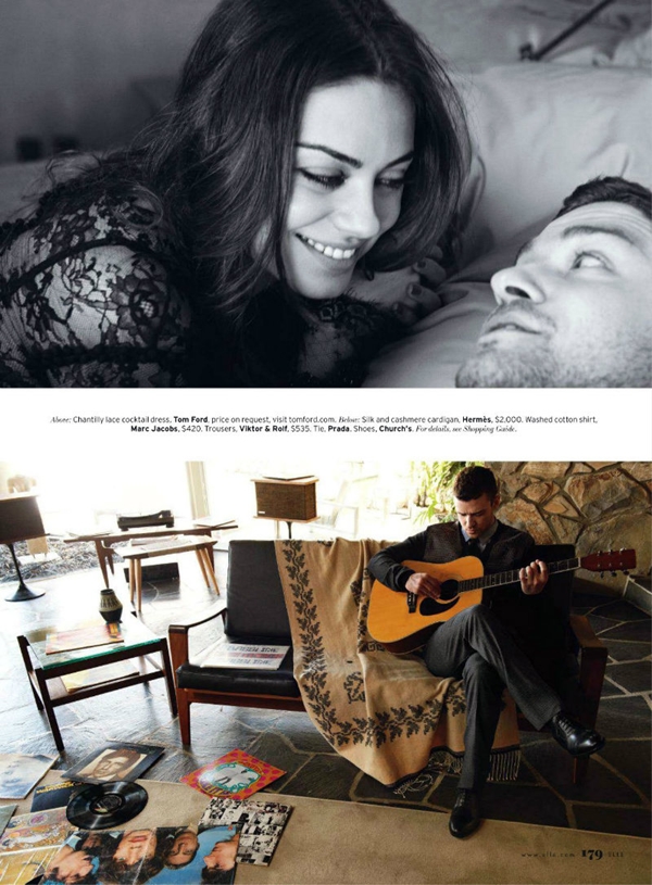 Slika 67 Mila Kunis i Justin Timberlake za “Elle US” avgust 2011.