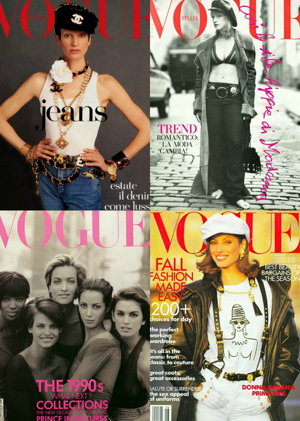 early 1990s Istorija mode kroz Vogue