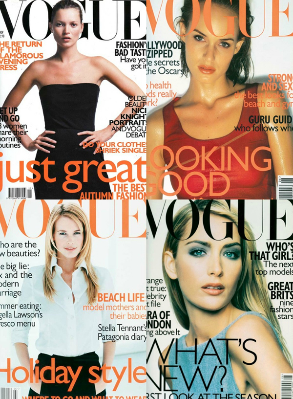 late 1990s Istorija mode kroz Vogue