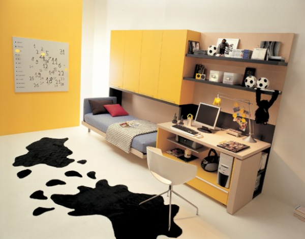 bedroom design 582x456 Moderne sobe za tinejdžere