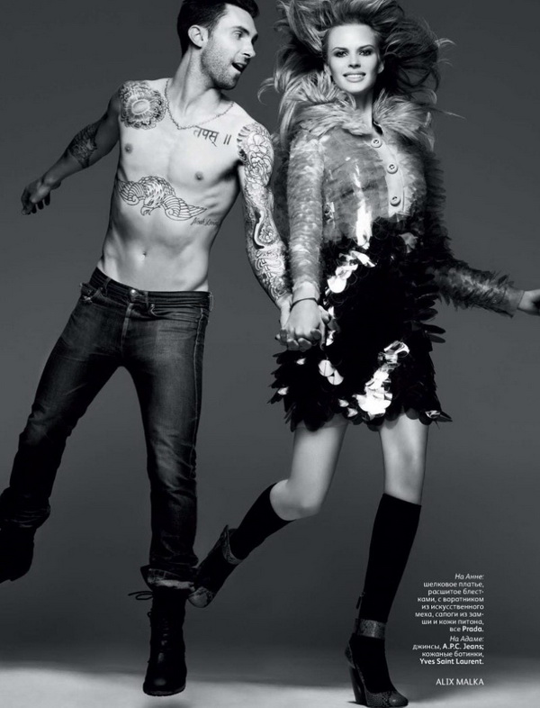 538 Adam Levine i Anne Vyalitsna za Vogue Russia