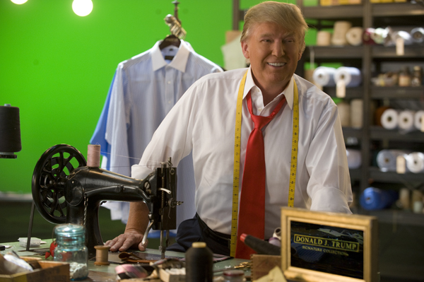 Donald Tramp na snimanju reklame za Macys gde se i prodaje njegova kolekcija za muskarce Stil moćnih ljudi: Trampove kreacije