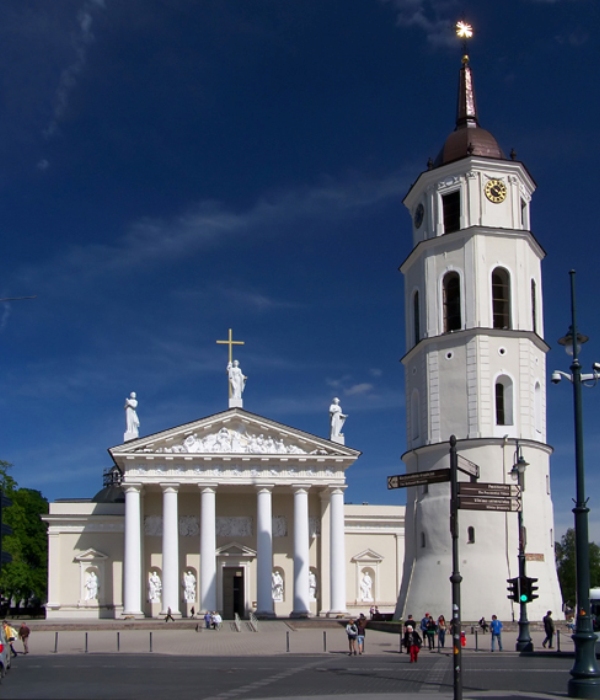Glavno obeležje Viljnjusa Gradska katedrala Zelena prestonica u sred Evrope   Vilnjus, Litvanija