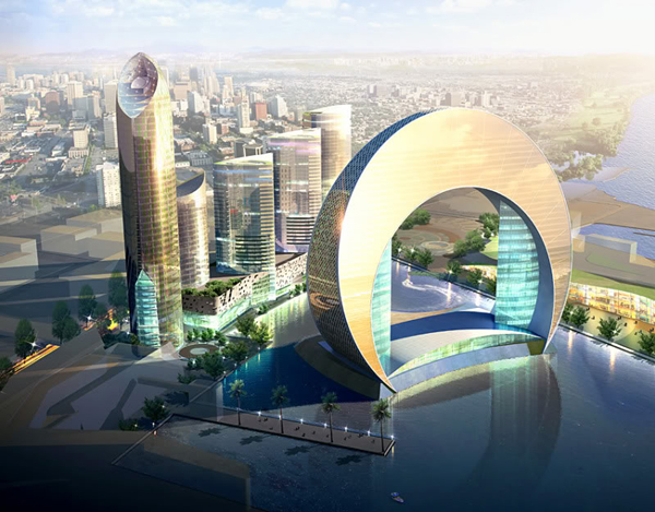 pomoćnim stubovima Wind 1 i 2 će biti najluksuzniji resorani ali i pozorište bioskopi i nezaobilazni tržni centri Hoteli u Azerbejdžanu inspirisani mesecom 
