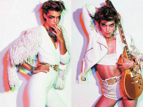 aa11 Glam Rock Star: Arizona Muse za Vogue Paris