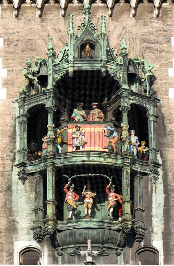 zvonik Trk na trg: Marienplatz, Minhen 