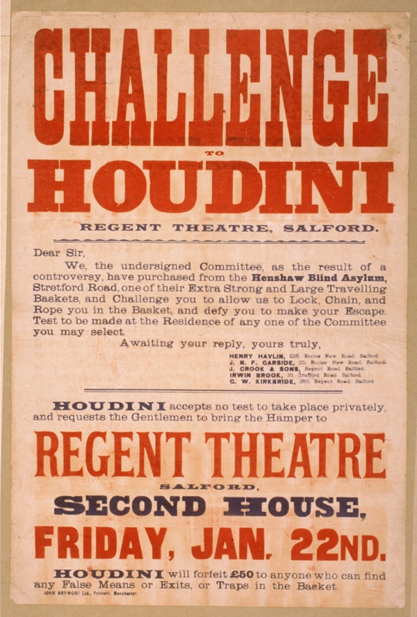 slika3.1 Ljudi koji su pomerali granice: Harry Houdini