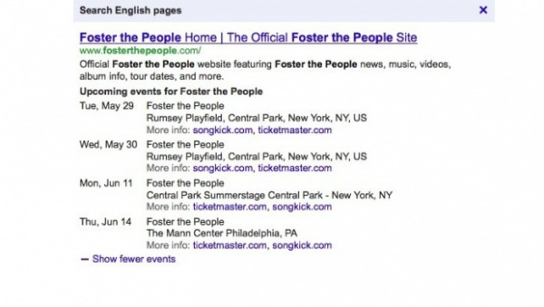 2. Google Google: Brže i bolje do koncerata