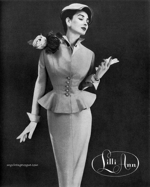 lilli ann 1955 copy Vintidž moda: Elegantna odela