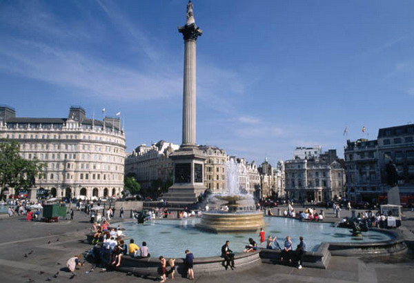 117 Trk na trg: Trafalgar Square, London