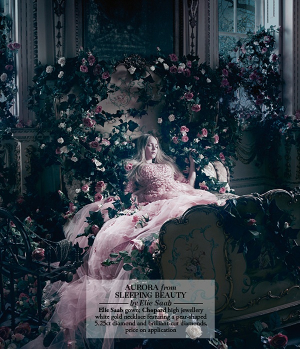 slika 334 “Harrods Magazine”: Diznijeve princeze u dizajnerskim haljinama