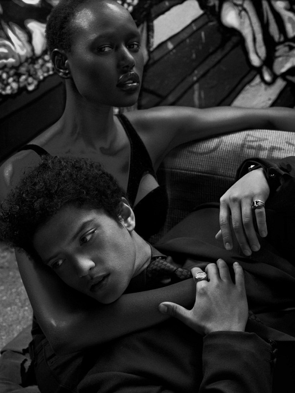 slika 116 Flaunt Magazine: Ajak Deng & Bruno Mars u crno belom retro svetu 