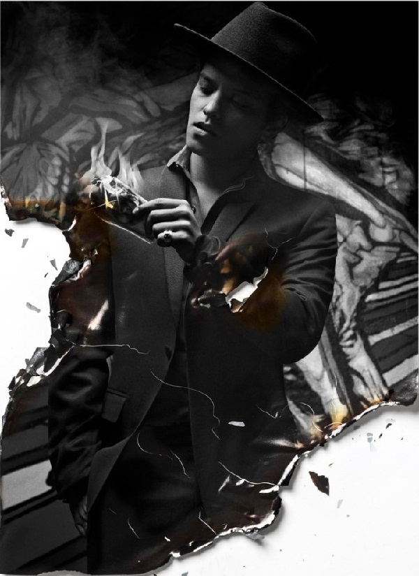 slika 5.. Flaunt Magazine: Ajak Deng & Bruno Mars u crno belom retro svetu 