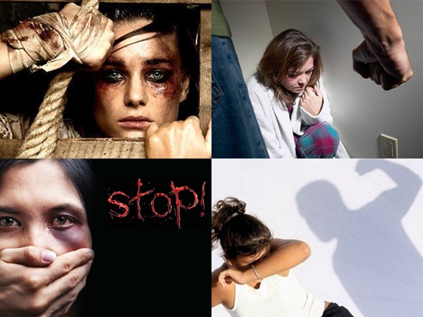 Nasilje nad ženama kolaž od četiri fotografije Meni se to ne događa