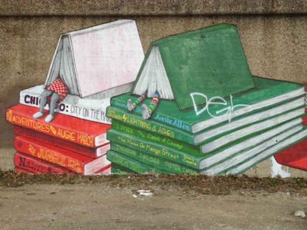 Književna ulična umetnost u Čikagu Ulični lepotani