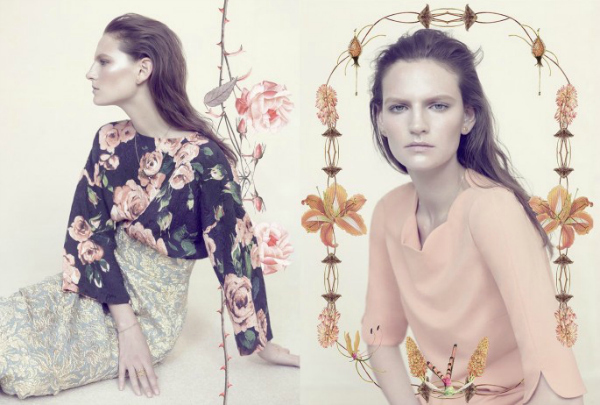 Ružičaste nijanse “Harpers Bazaar UK”: Majska modna bajka 