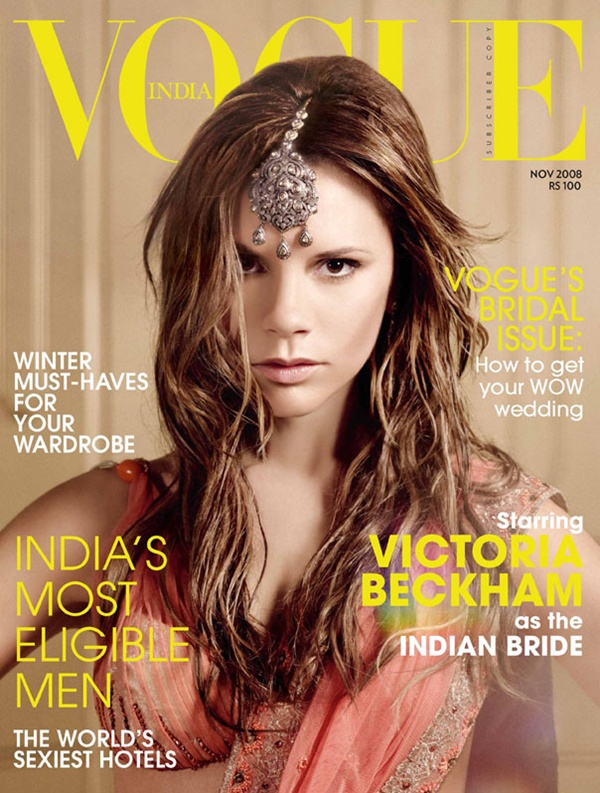 Victoria Beckham za “Vogue India” Moda na naslovnici: Victoria Beckham kao indijska mlada 