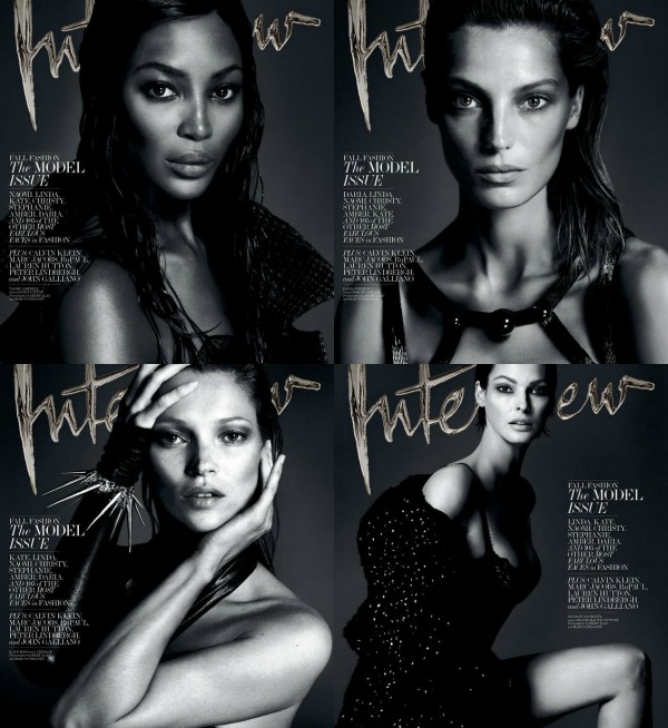 Koja vam se naslovnica najviše dopada Modni zalogaj: Supermodeli za “Interview“
