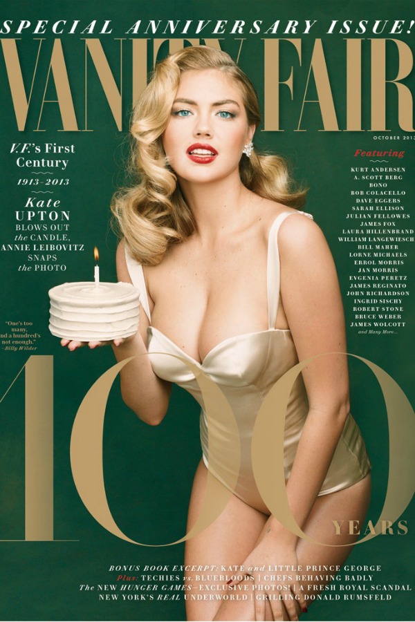 Ovo izdanje časopisa će se u prodaji naći 10. septembra Modni zalogaj: Kate Upton za stogodišnjicu časopisa Vanity Fair