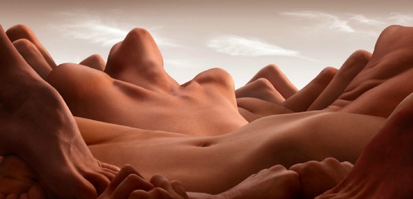 “Valley of the Reclining Woman” Bodyscapes: Gola tela pretvorena u pejzaže 